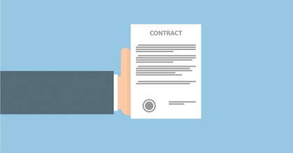 Vast contract geven