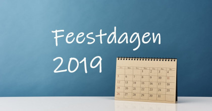 Vakanties feestdagen 2019 personeel